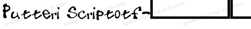 Putteri Scriptotf字体转换